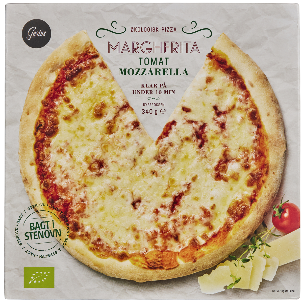 Gestus Pizza Margherita Øko 340 g