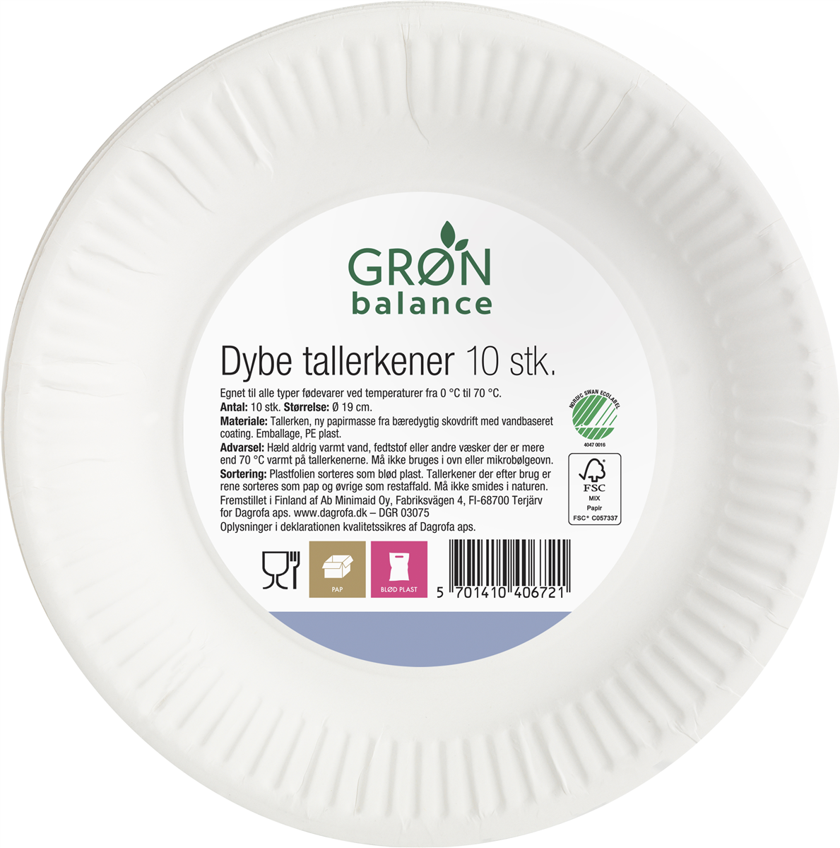 GB Dybe Tallerkener 19 cm