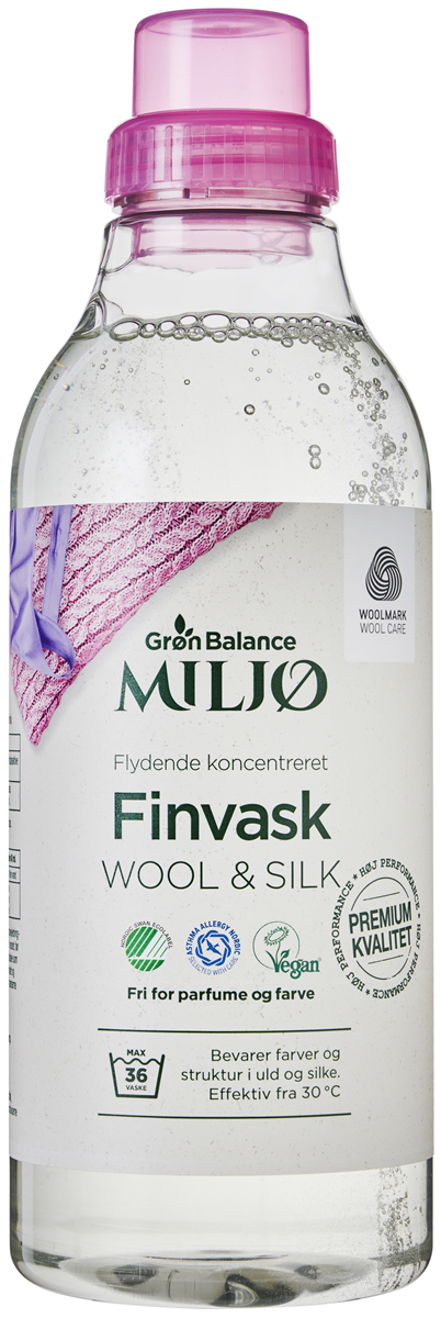 Grøn Balance Finvask Uld/Silke 900 ml