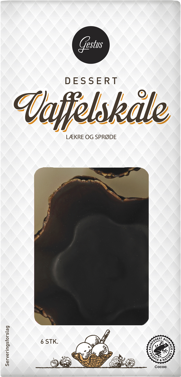 Gestus vaffelskåle 6 stk 6 stk.