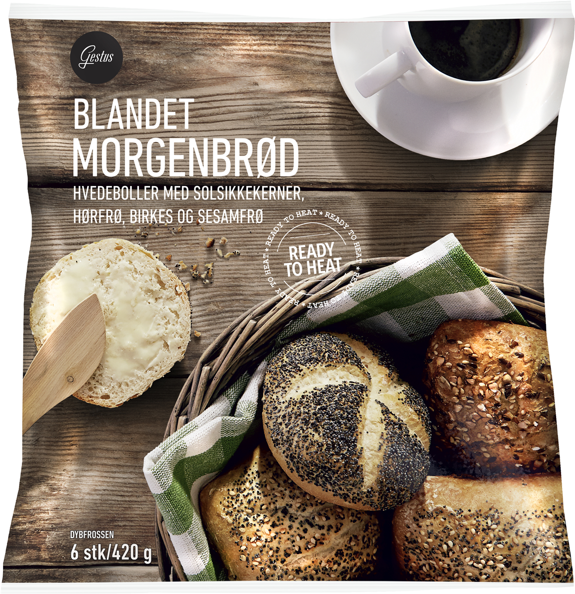 Gestus bl.morgenbrød 6 stk 6 stk.