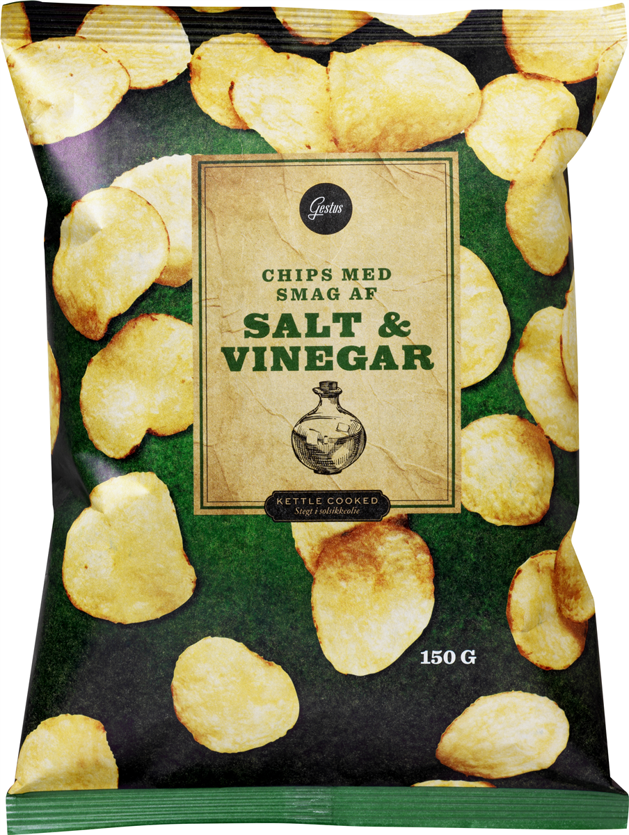 Gestus chips salt/vinegar 175 g