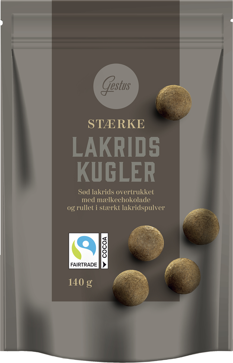 Gestus lakridskugler stærk 140 g