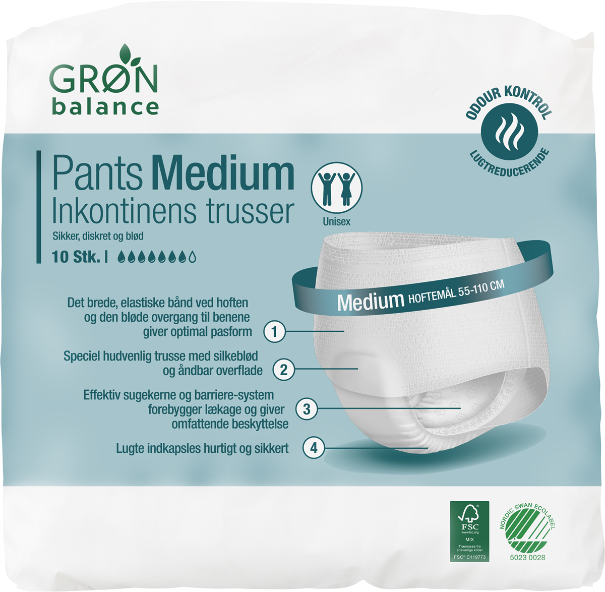 GB Inkontinens Trusser Medium