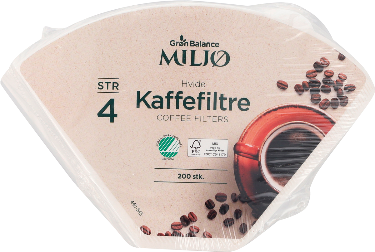GB Kaffefilter Hvid Nr. 4