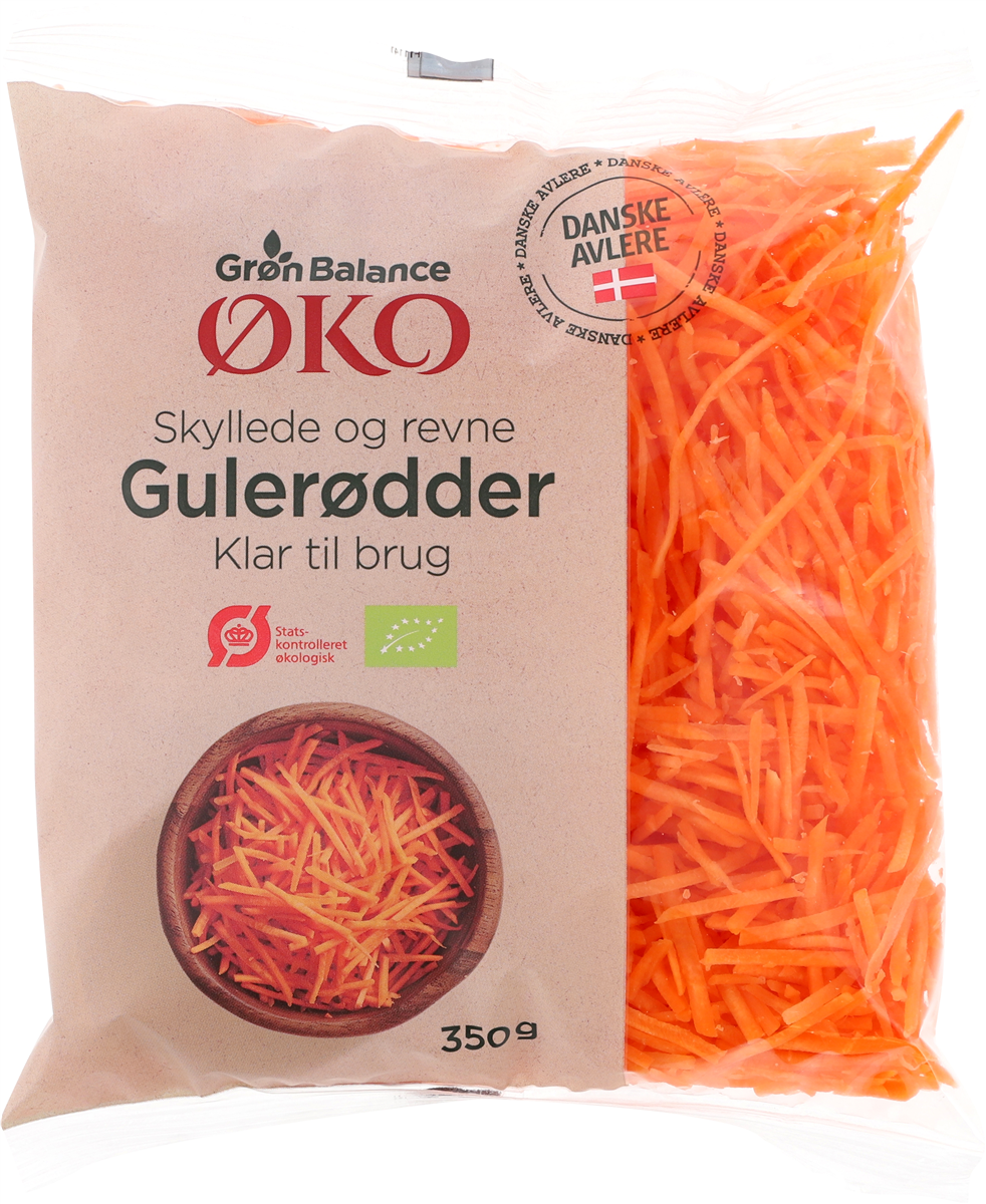 Øko revet gulerod 400 g