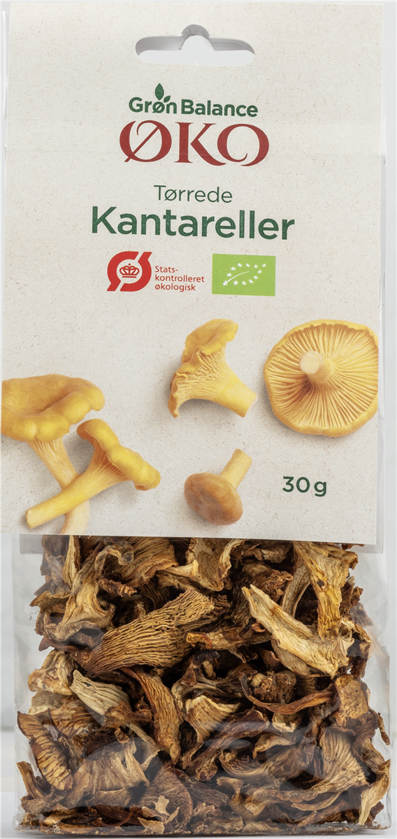 Kantareller Tørrede Øko 30 g