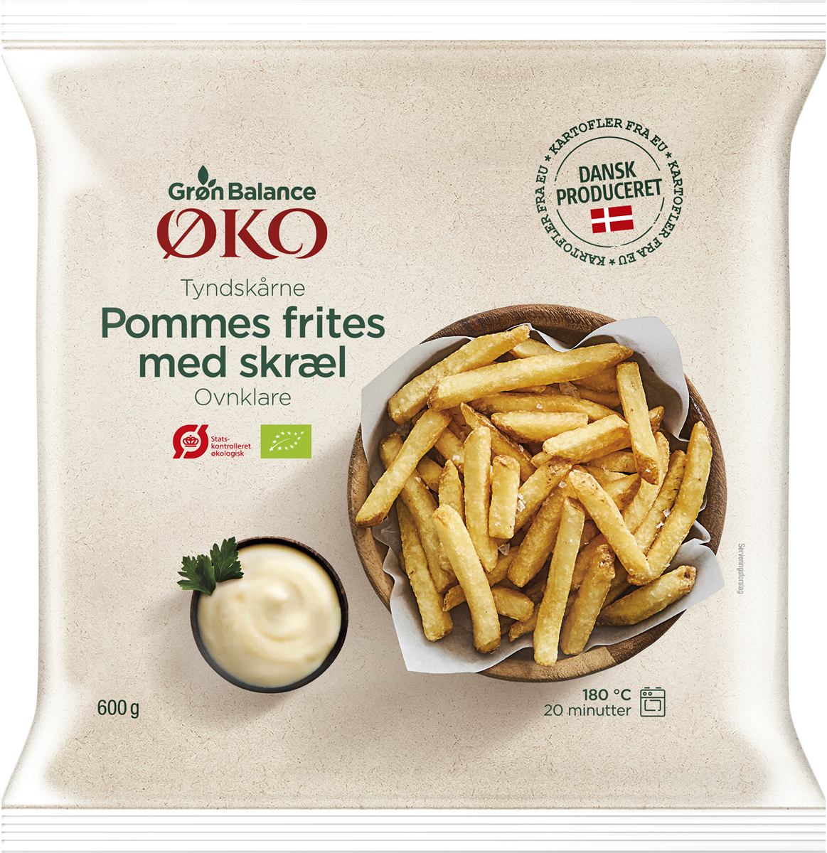 GB Pommes Frites Med Skræl Øko