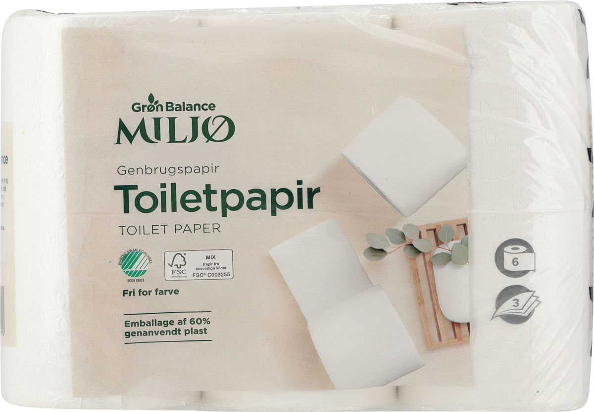 Grøn Balance Toiletpapir 6 stk