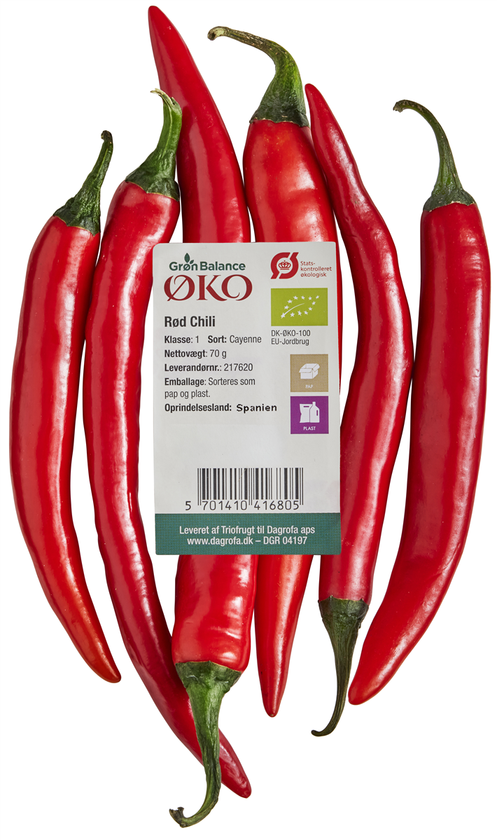 Øko-Chili Peber Rød