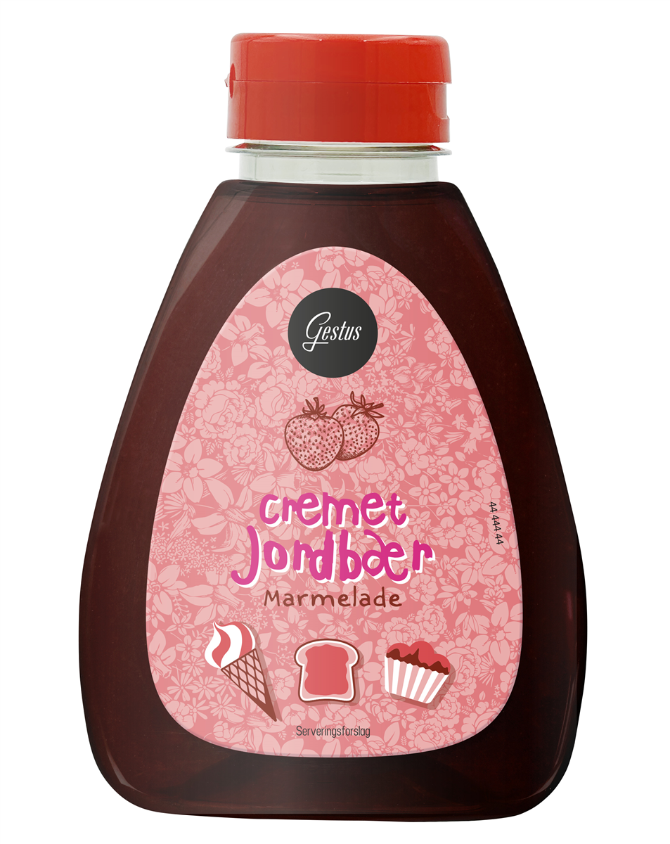 Gestus marm sq jordbær 300 g