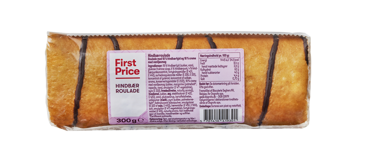 First Price Roulade Hindbær