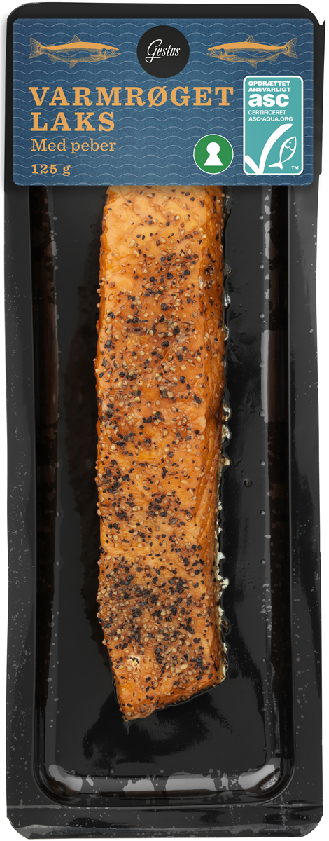 Gestus Varmrøget Laks med Peber 125 g