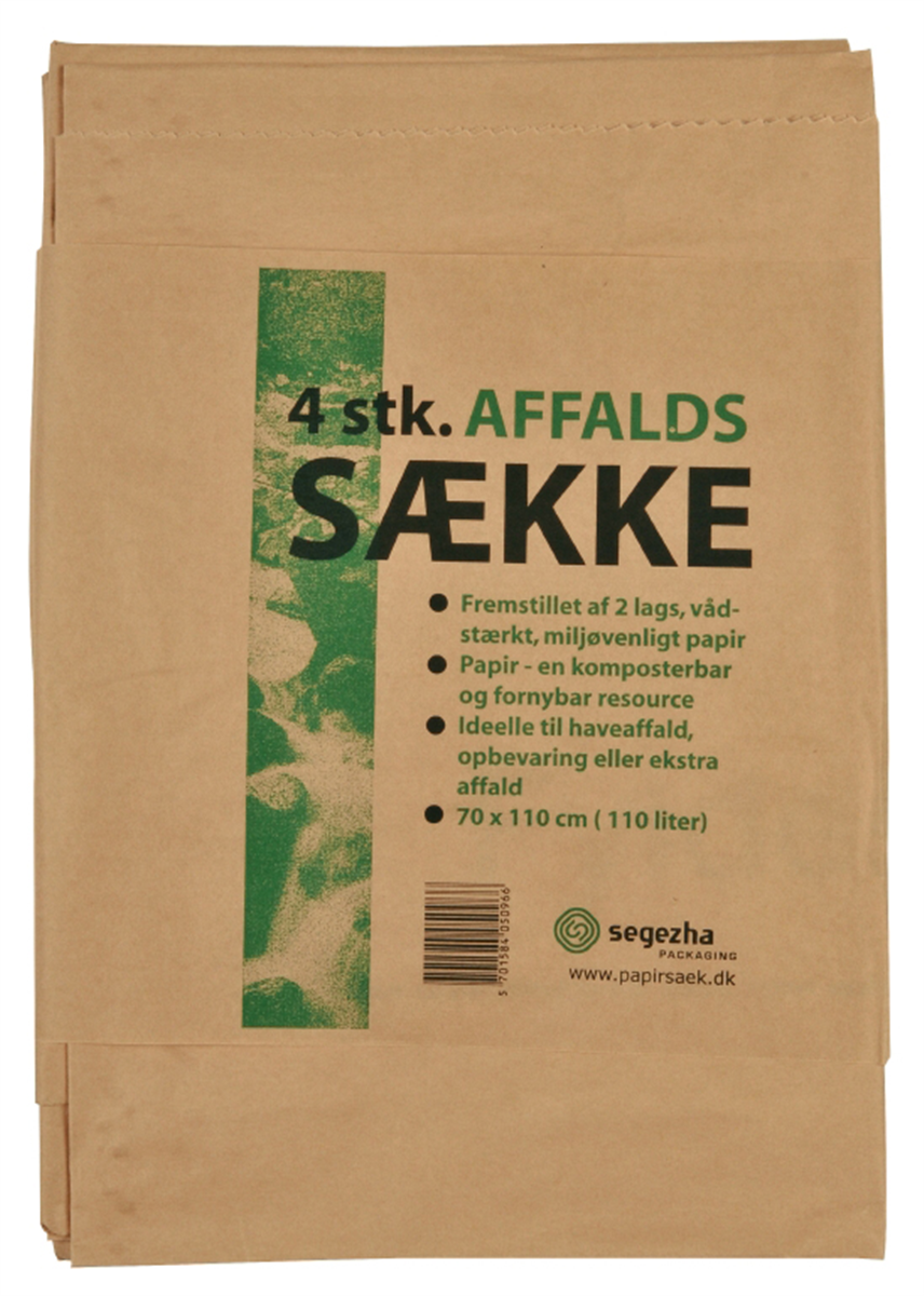 Papir Affaldssække 70x110 4 stk