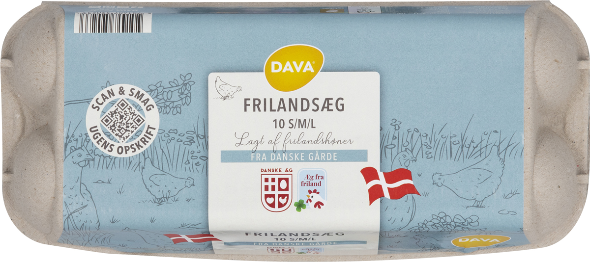 Dava, Frilandsæg S/M/L