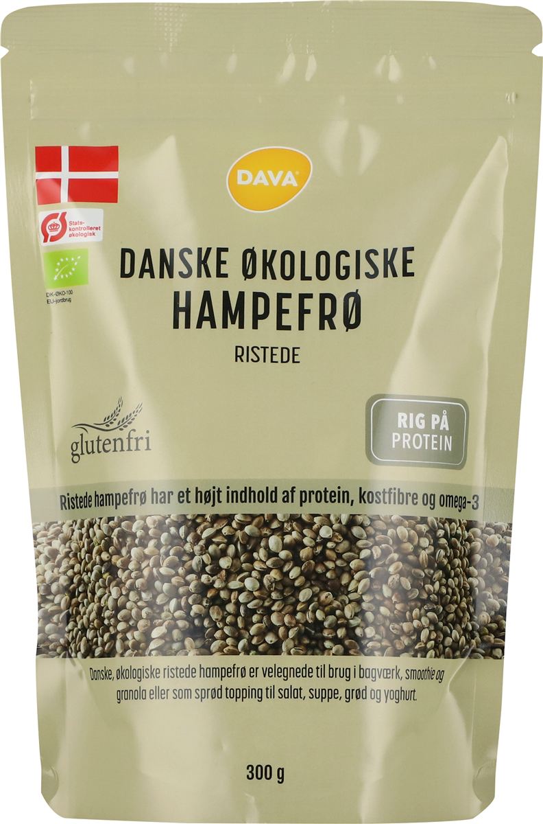 Danske rist. hampefrø øko 300 g