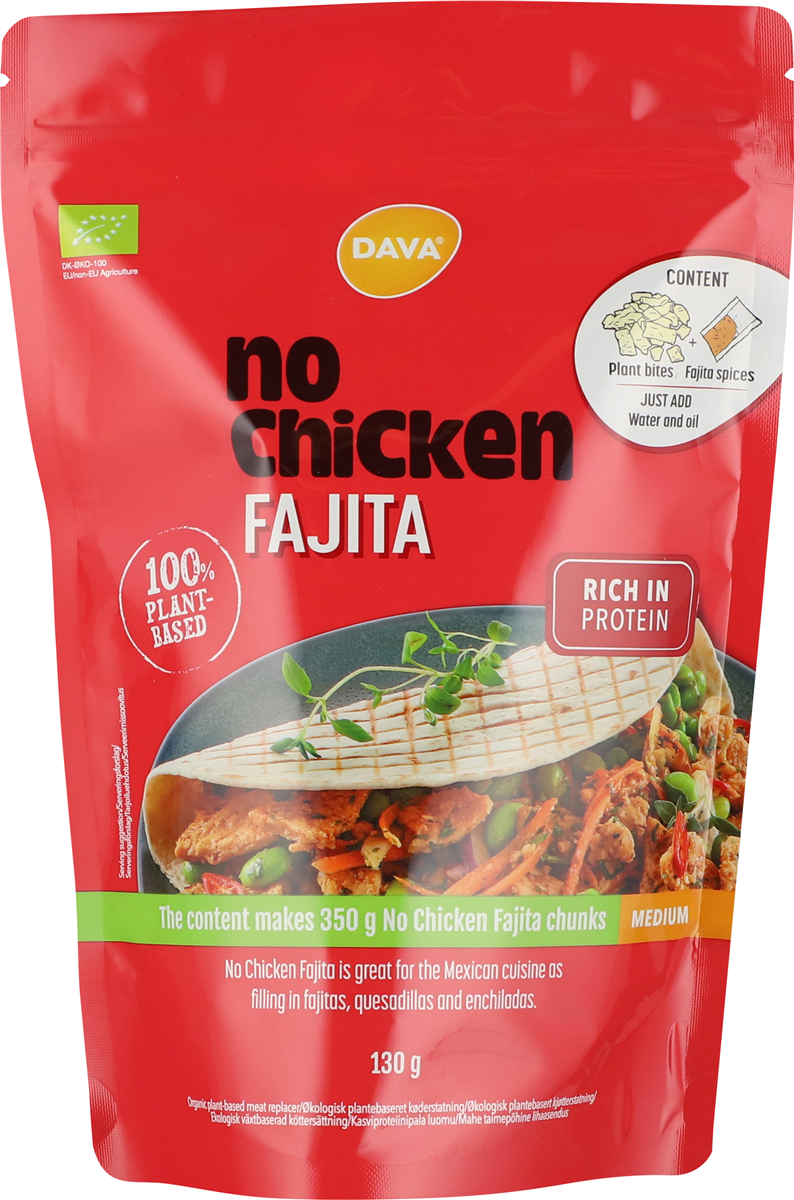 Dava No Chicken Fajita Øko