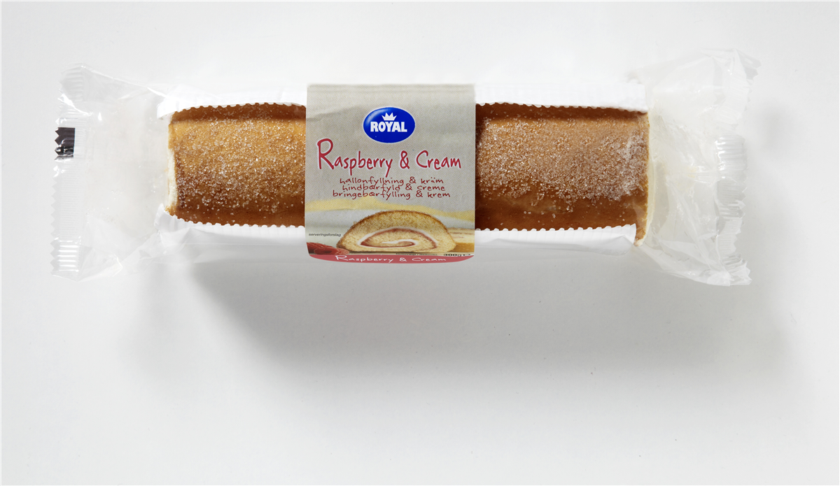 Royal hindbær roulade 455 g