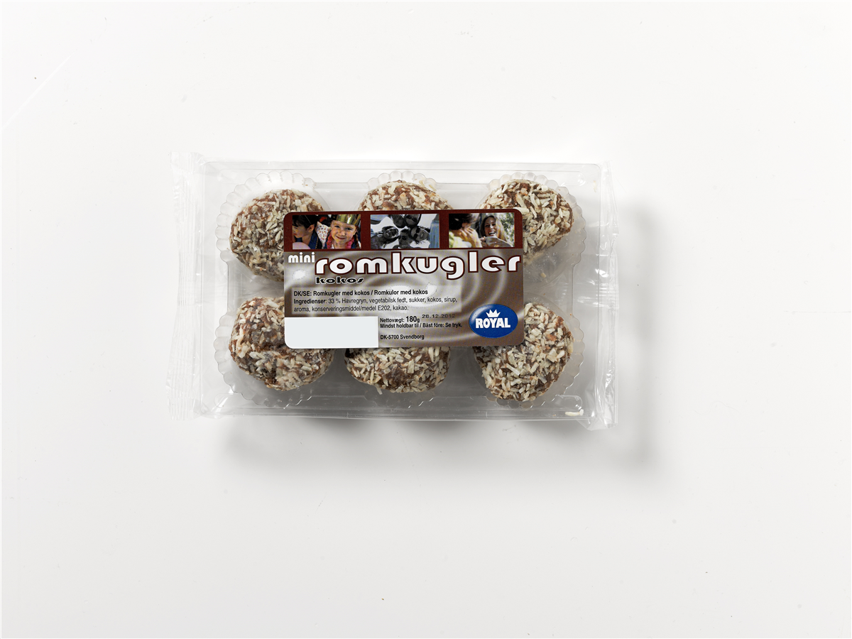Mini romkugler kokos 300 g