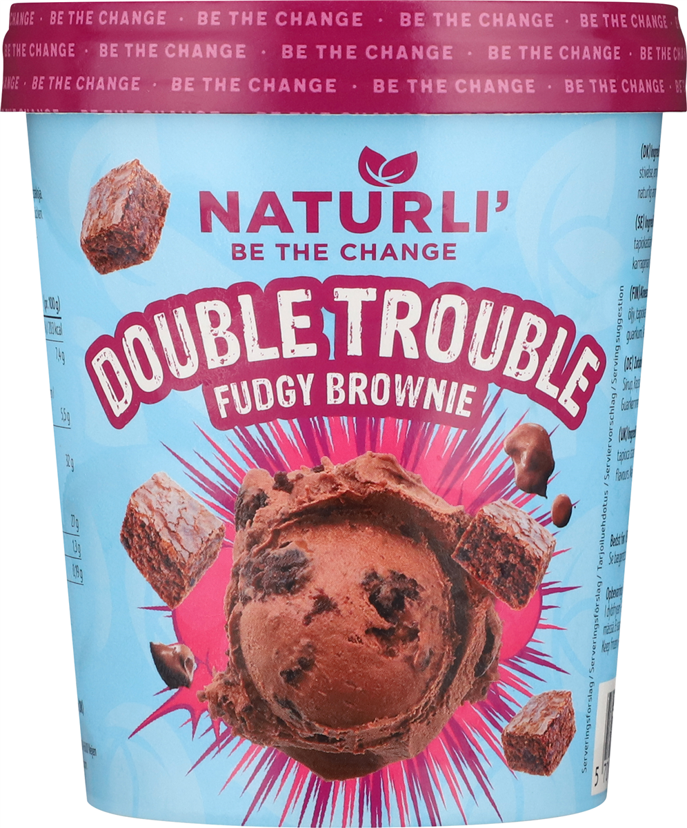 Naturli Double Trouble Vegansk Is 450 ml