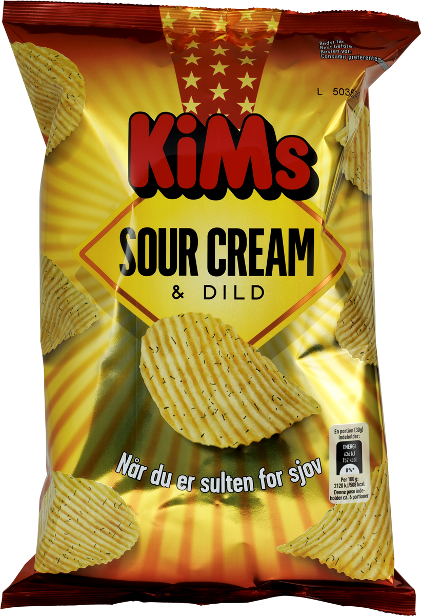 KiMs sour cream & dild 170 g