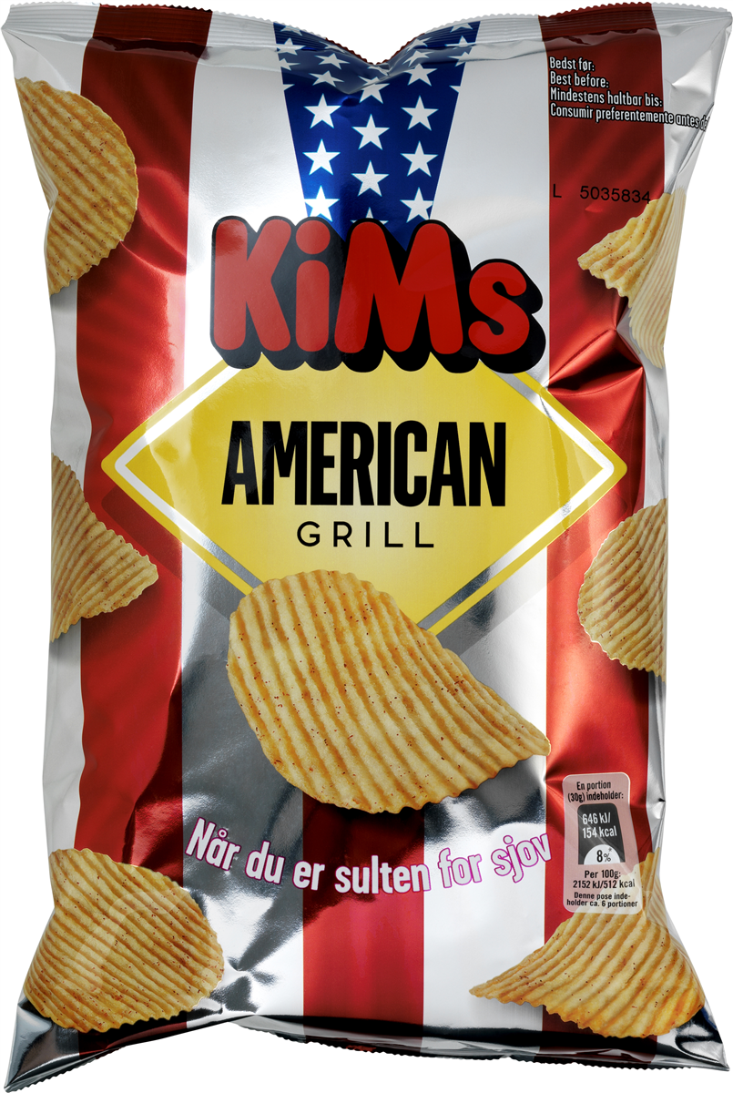 KiMs American grill chips 160 g