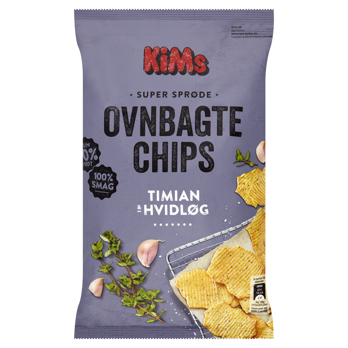KiMs ovnbagte chips timian 150 g