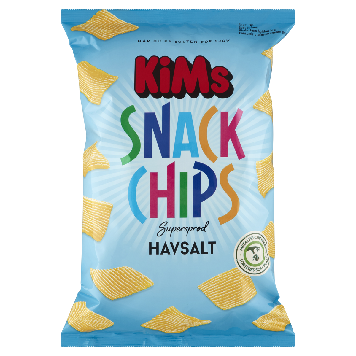 KiMs snack chips havsalt 145 g