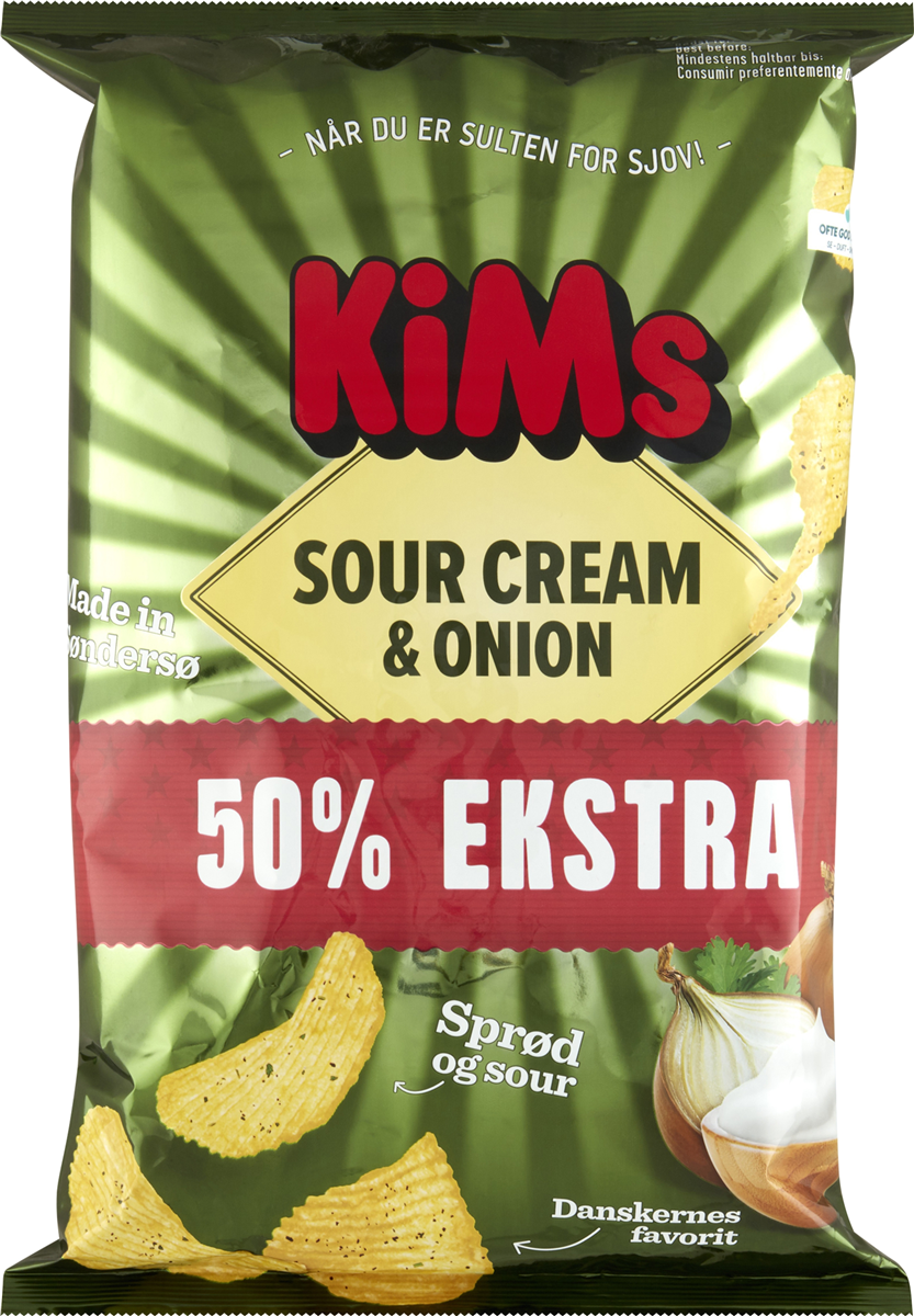 Kims +50% Sour Cream/Onion