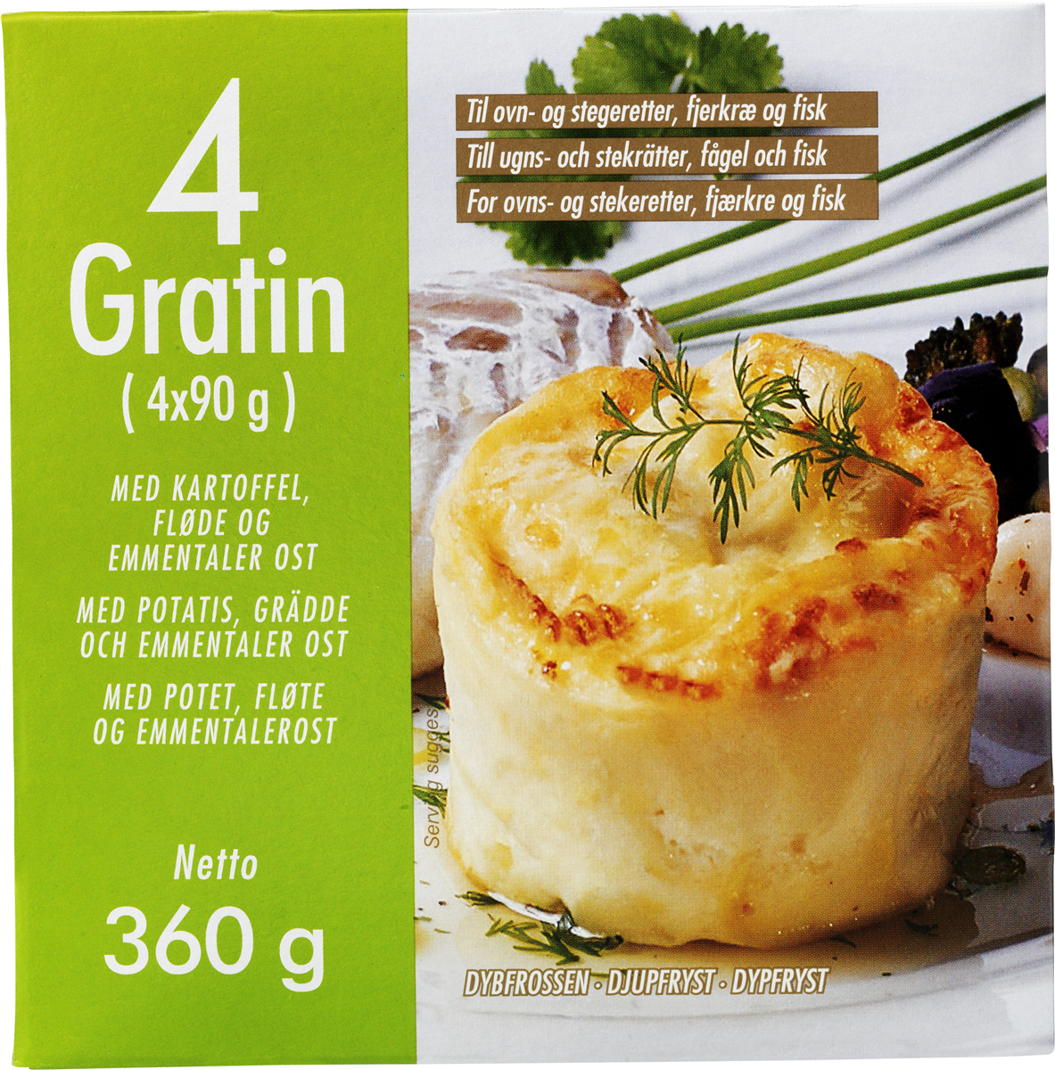 Gratin med Kartofler og Emmentaler