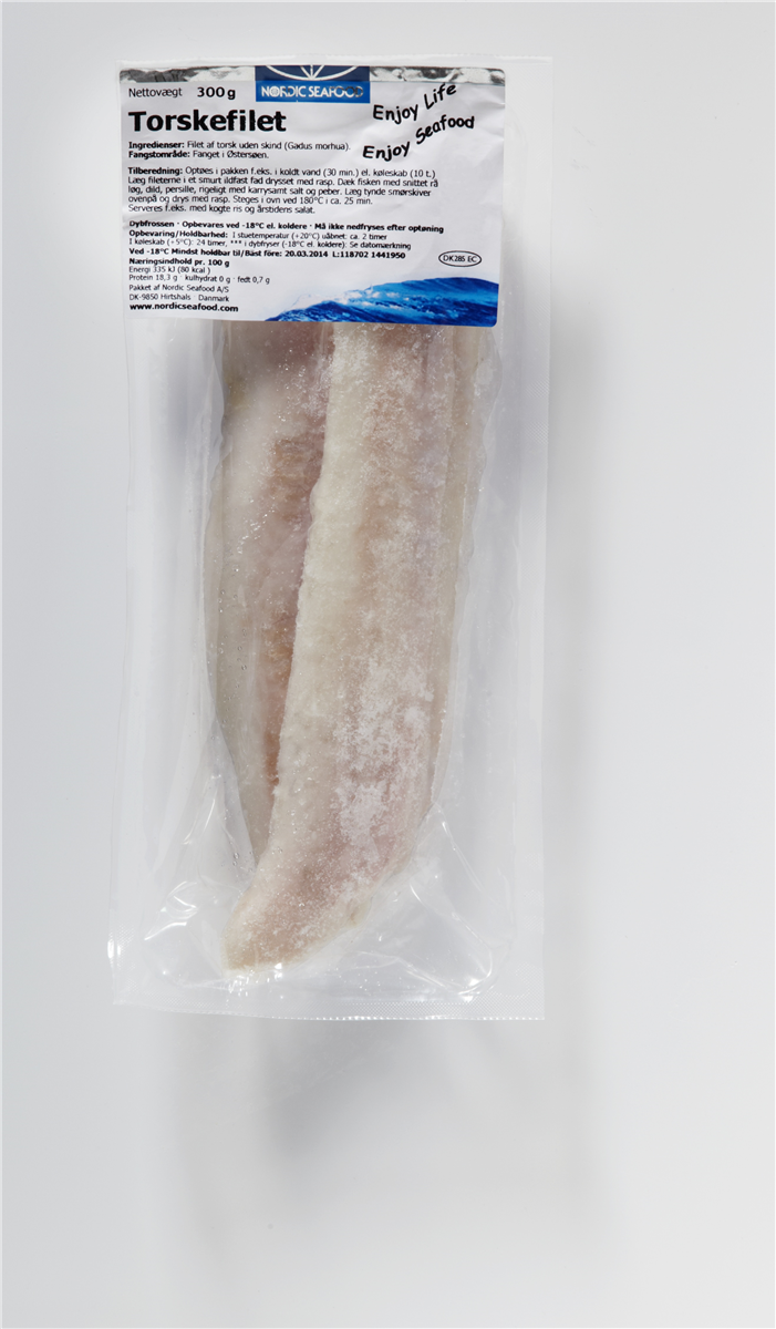 Torskefilet u/skind MSC 300 g