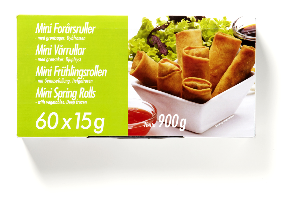 Mini forårsrl. m. grøntsag 600 g