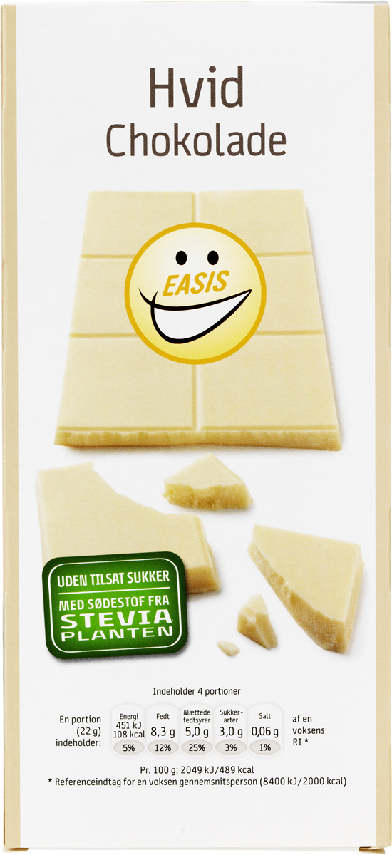 Easis hvid chokolade U.T.S 100 g