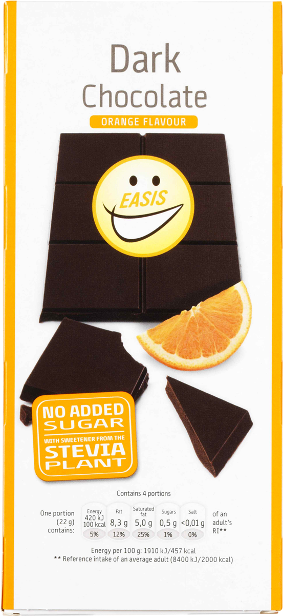 Easis mørk chokolade m. appelsinsmag
