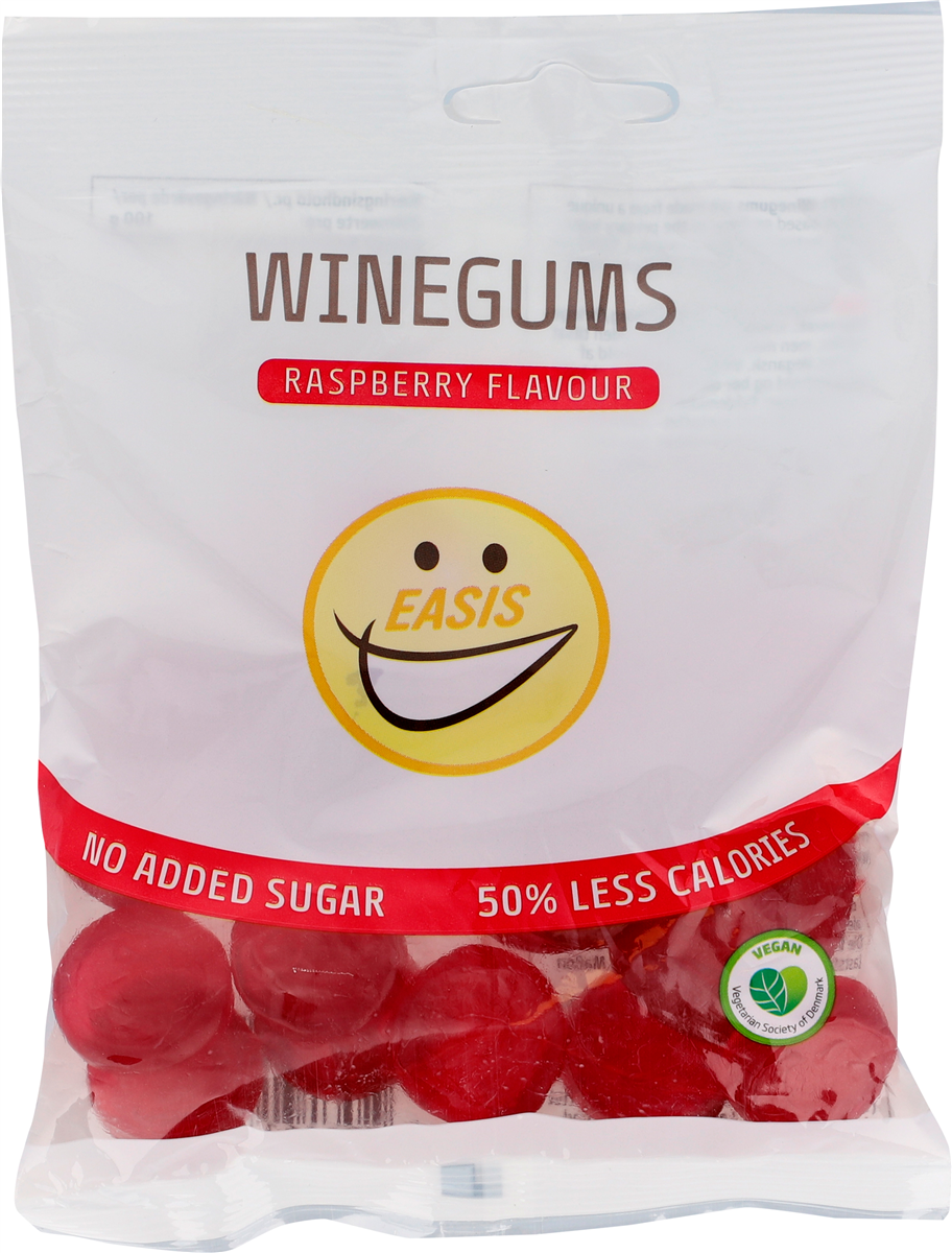 Easis vingummi hindbær uts 80 g