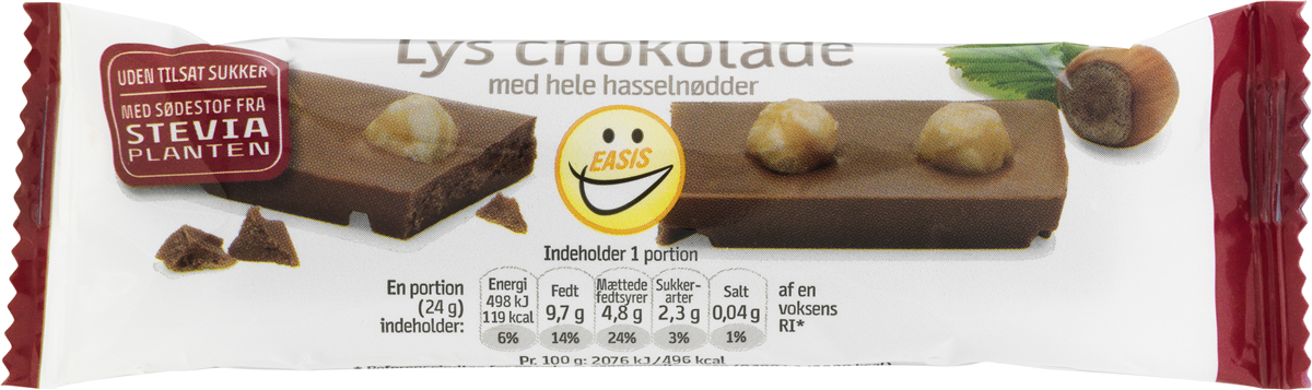 Easis Bar Lys Choko med Nød