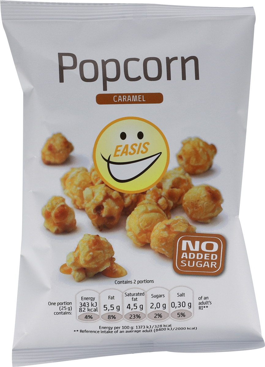 Easis popcorn med caramel 50 g