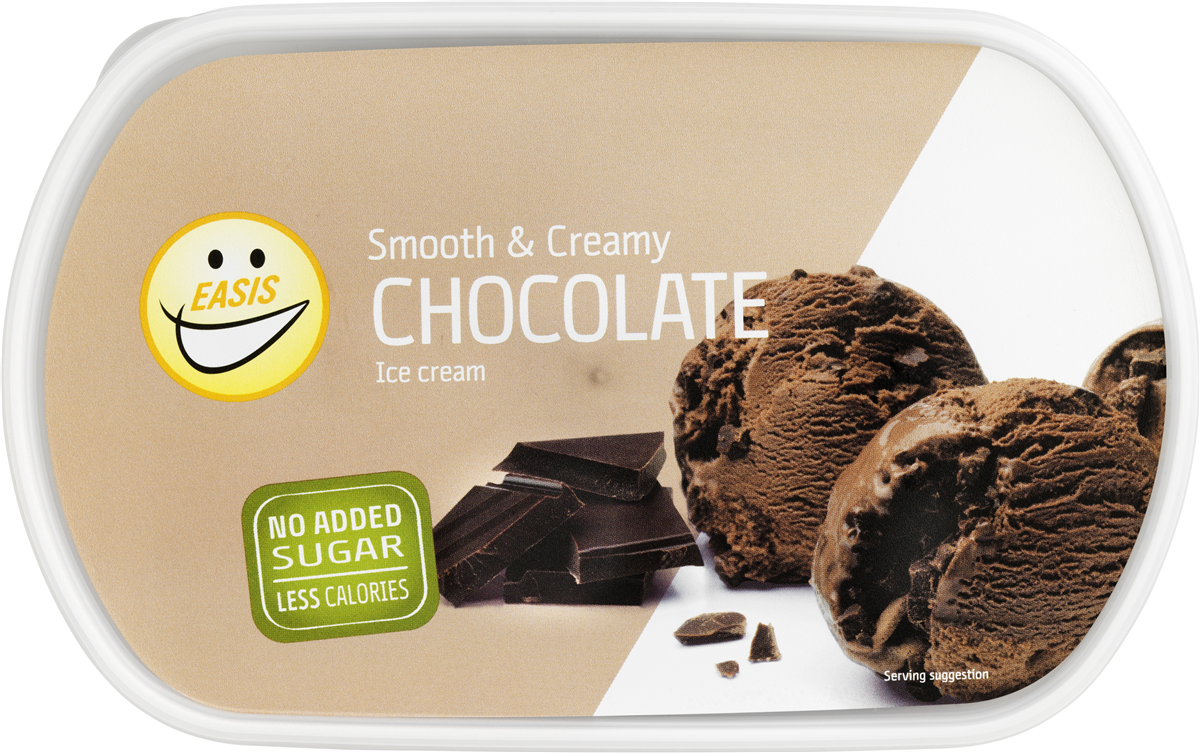 Easis chokolade is 750 ml