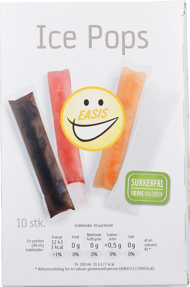 Easis ice pops 10 stk KK 10 stk.