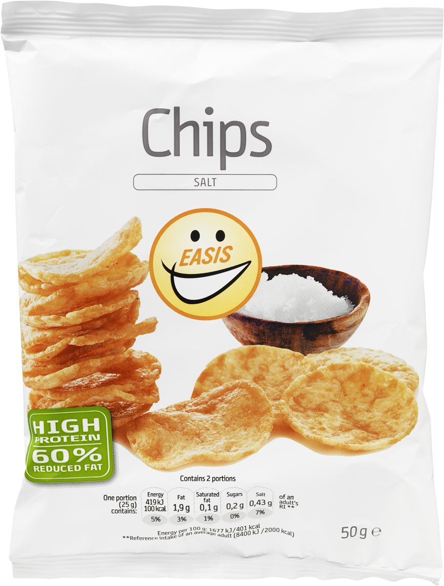 Easis Chips m. salt fedtreduceret