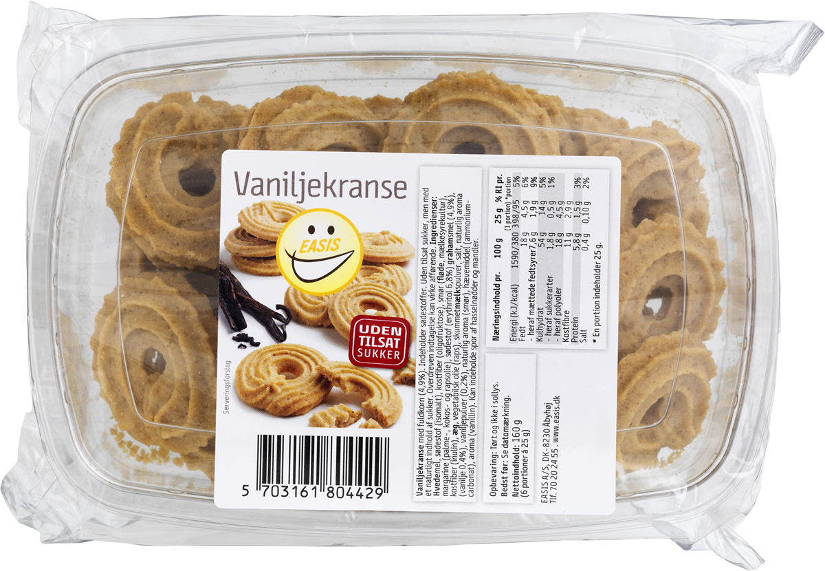 Easis vaniljekranse u.t.s. 160 g