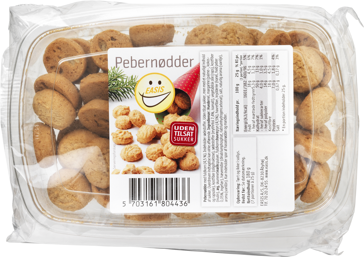 Easis pebernødder u.t.s. 180 g