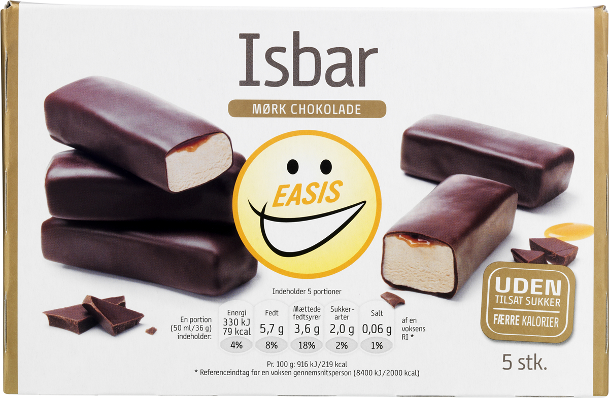 Easis isbar mørk chokolade 180 g