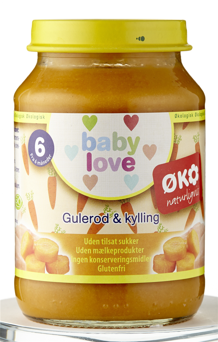 Babymad øko kyl/gulerod 6M 190 g