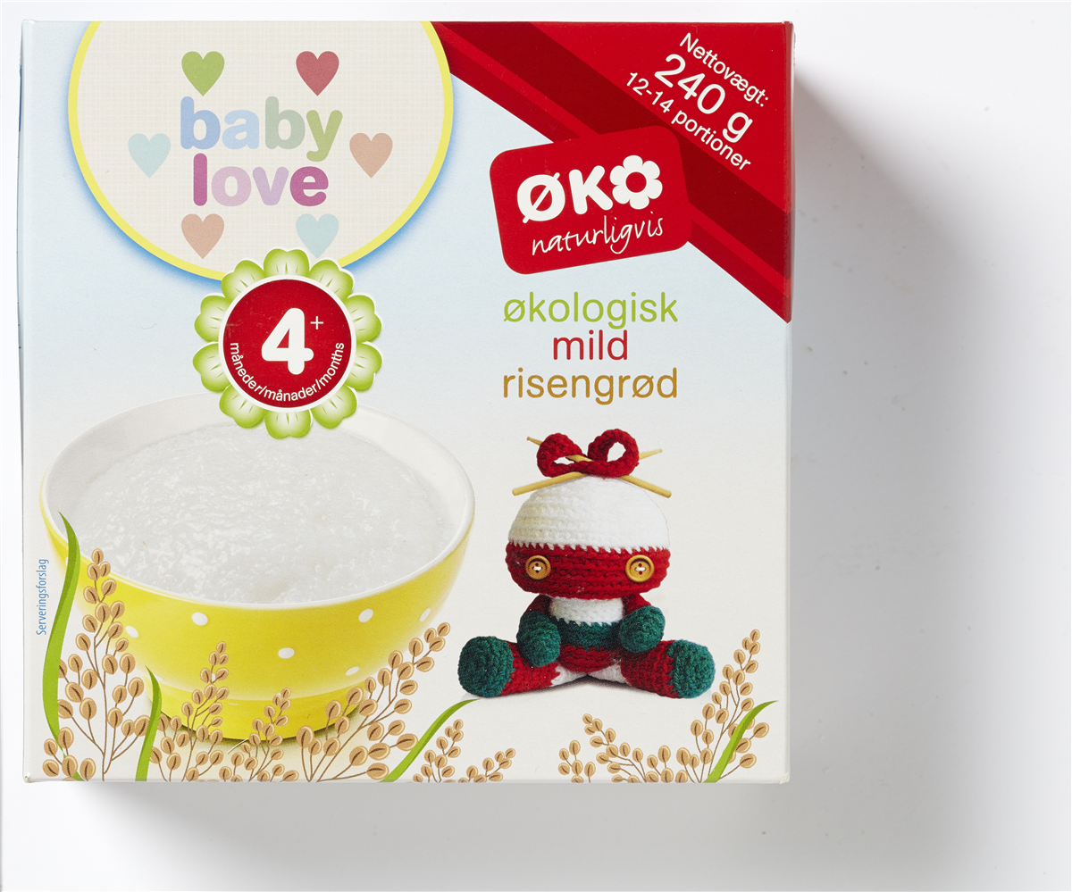 Babygrød øko ris 4 mdr 190 g