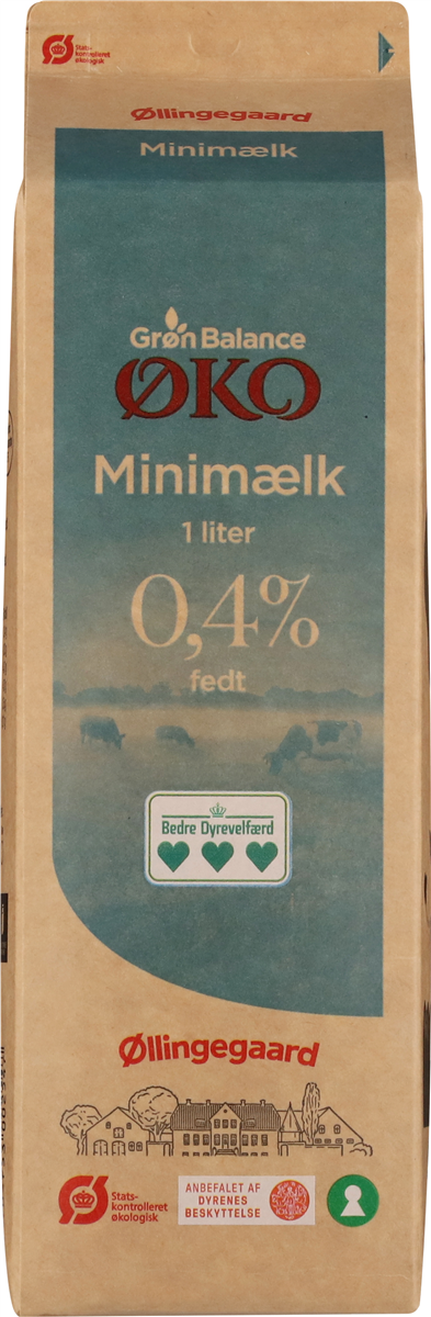 Øllingegaard Minimælk Øko, 1 Liter