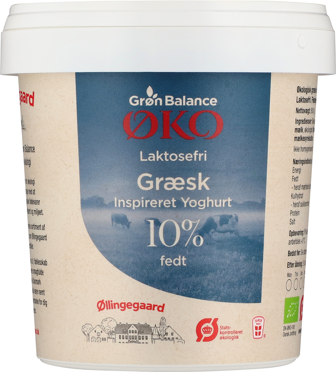 Gb/Øg Græsk Yoghurt 10% Økologisk