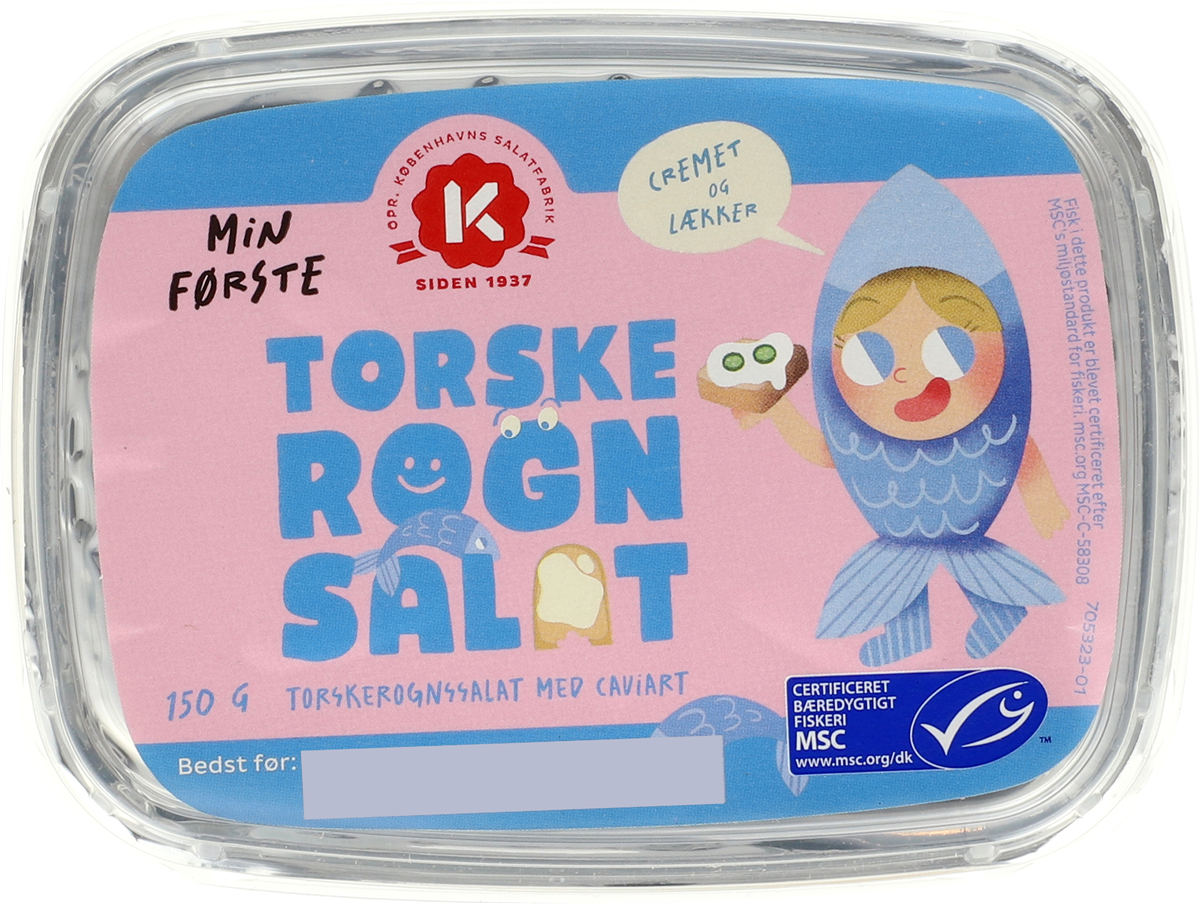 Min første torskerognssala 150 g
