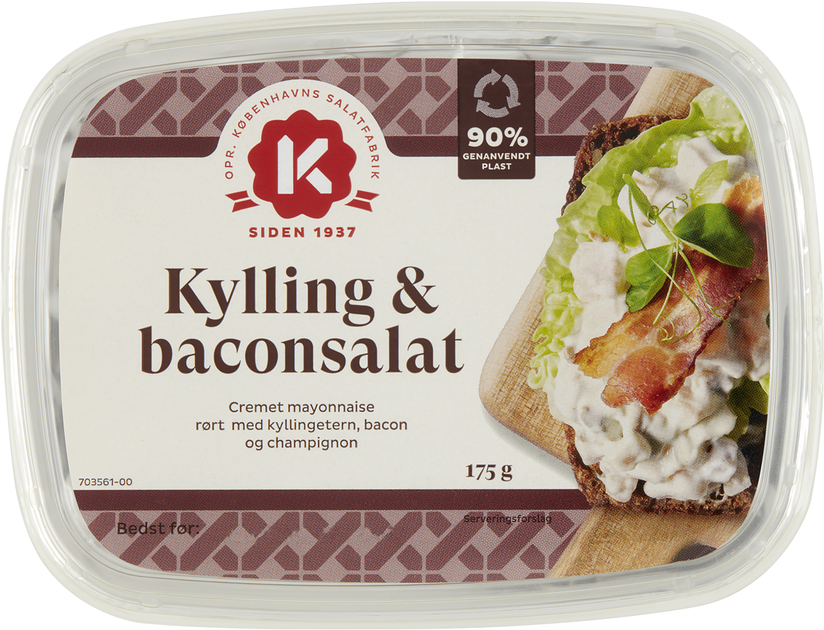 K-Salat kylling med bacon 175 g