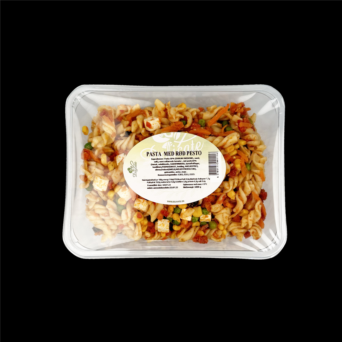Pasta med rød pesto 1 kg 1000 g
